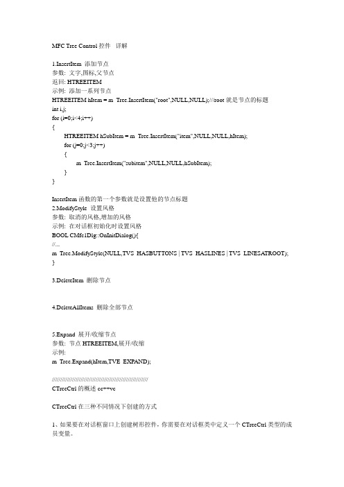 MFC_VC_Tree_Control控件使用 详解