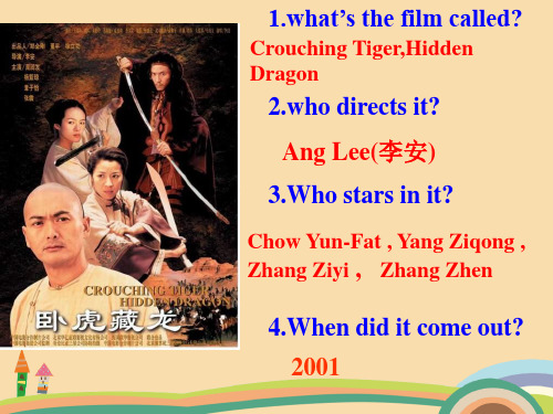 高三英语the magic of film PPT优秀课件