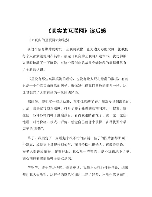 《真实的互联网》读后感