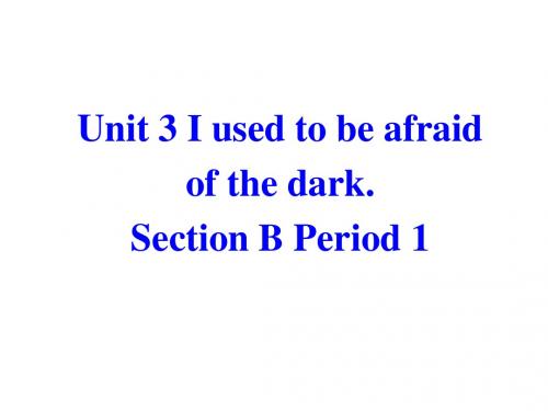 i-used-to-be-afraid-of-the-dark-section-b-period-1课件