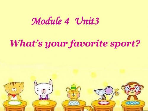 What's your favourite sport 优秀ppt课件2