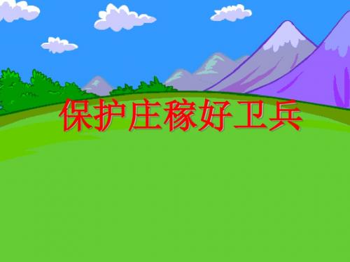 二上《保护庄稼好卫兵》ppt课件