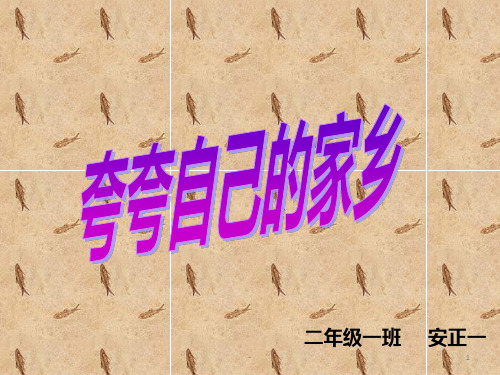 夸夸自己的家乡PPT课件