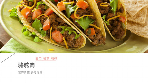 骆驼肉营养价值及其制作方法