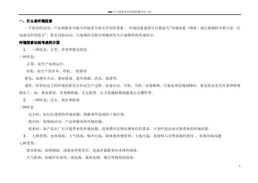 建筑工程现场环境因素和危险源清单