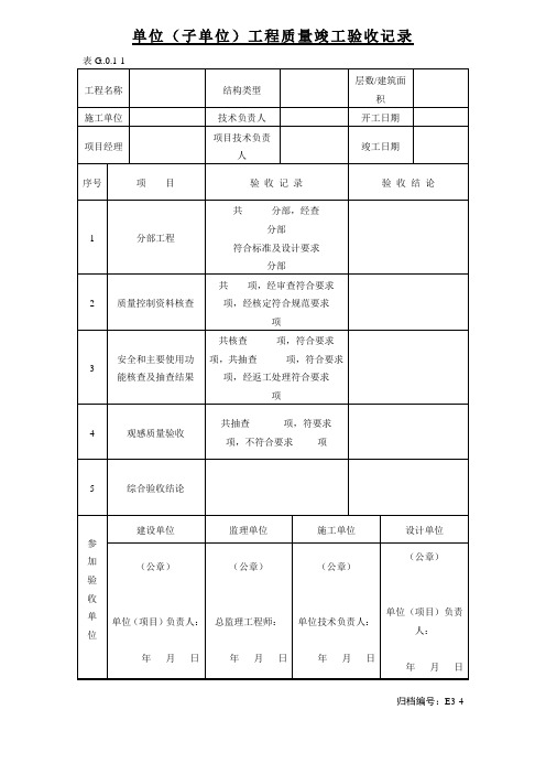 观感质量验收