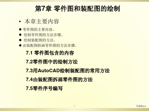 CAD零件图和装配图的绘制