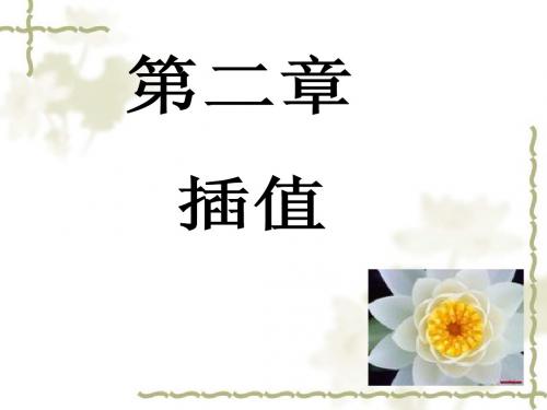 第二章 插值