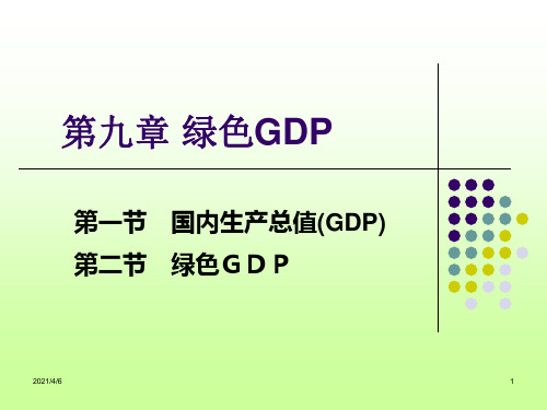 第九章-绿色GDP