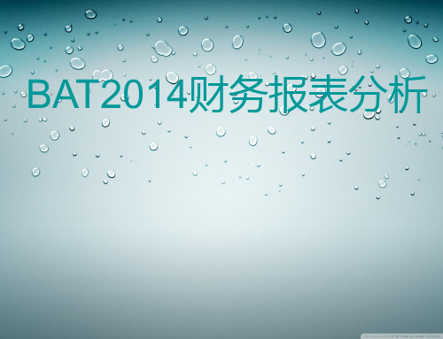 BAT2014财务报表分析副本