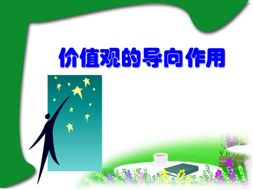 高二政治 价值观的导向作用 ppt