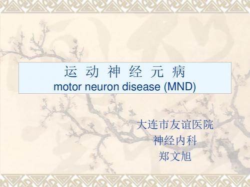 运动神经元病郑1-精选文档