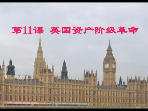 第11课 英国资产阶级革命 课件(课件 教案 练习)