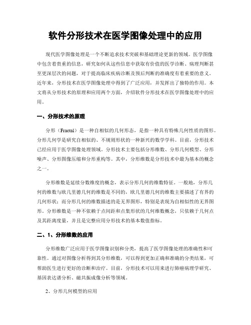 软件分形技术在医学图像处理中的应用