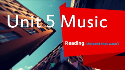 人教版高中英语必修二 Unit5 Music 课件