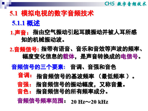 CH5  数字音频技术共16页PPT资料