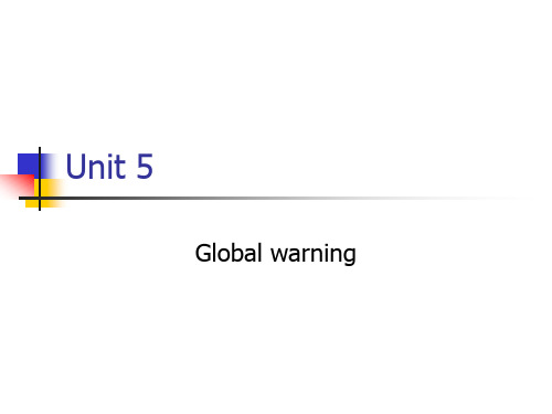 unit 5 global warming