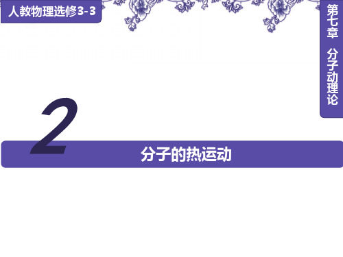 7.2分子的热运动(作者晓木)