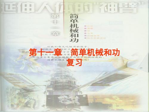 初中物理 第十一章简单机械和功-复习课课件