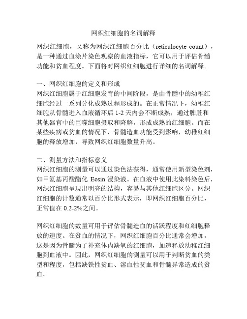 网织红细胞的名词解释