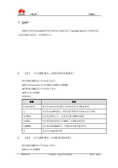 Iperf灌包