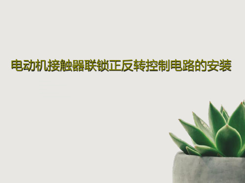 电动机接触器联锁正反转控制电路的安装28页PPT