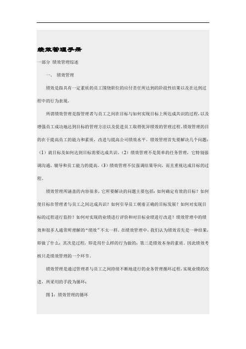 公司绩效管理手册(47页)