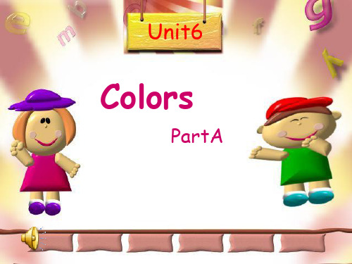 闽教版英语三上《Unit 6 Colors》partA课件