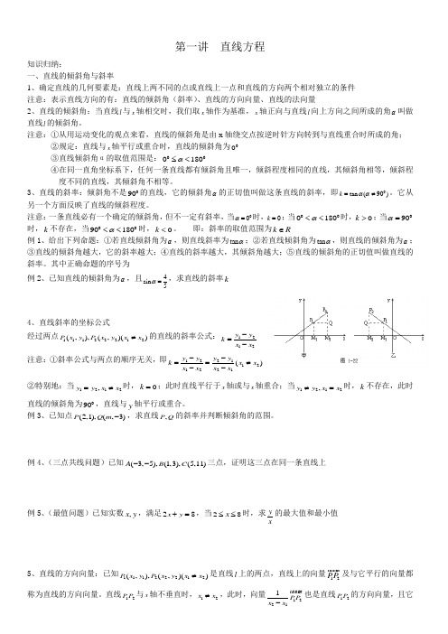 直线与方程教案