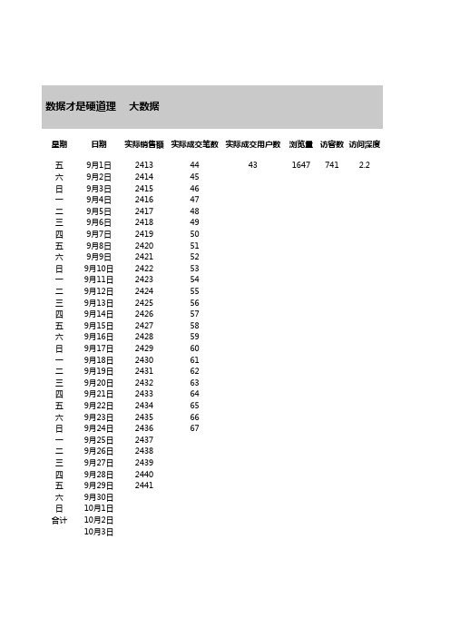 电商淘宝天猫运营资料表格之数据-12月店铺大数据统计表 - 副本