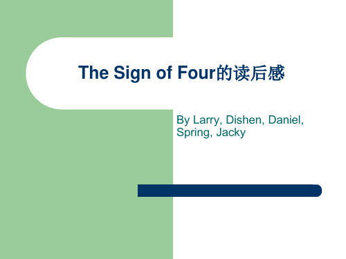The Sign of Four的读后感