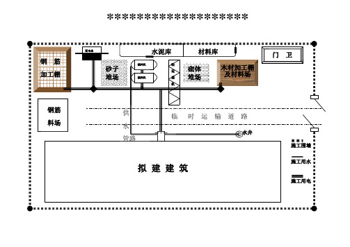 WORD做的施工现场平面布置图