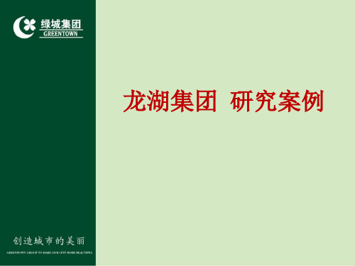 龙湖集团研究新