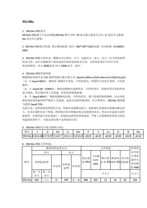 35CrMo合金结构钢板