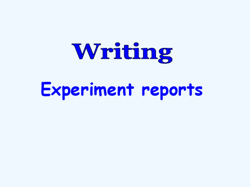 高中英语 Unit4《Exploring plants》Writing课件(1) 新人教版选修9