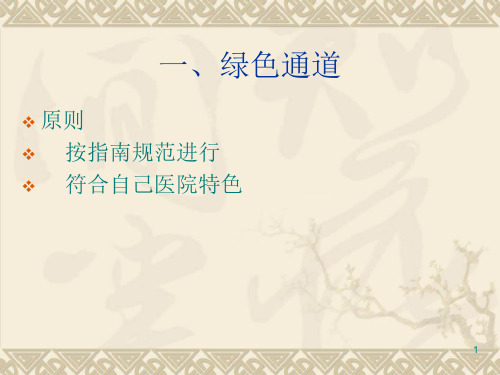 急诊绿色通道ppt参考课件