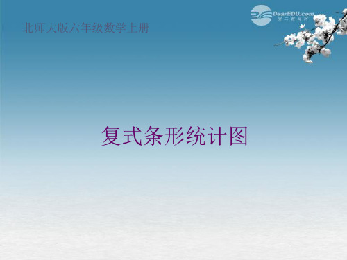 六年级数学上册 复式条形统计图 2课件 北师大版