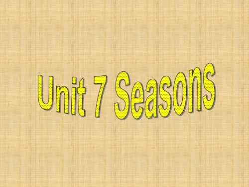 牛津译林版八年级英语上册《nit 7 Seasons  Reading 1： A poem about seasons》优质课课件_18