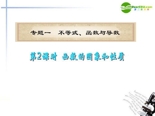 (浙江专用)2011届高中数学二轮复习 第2课时 函数的图象与性质课件 新人教版