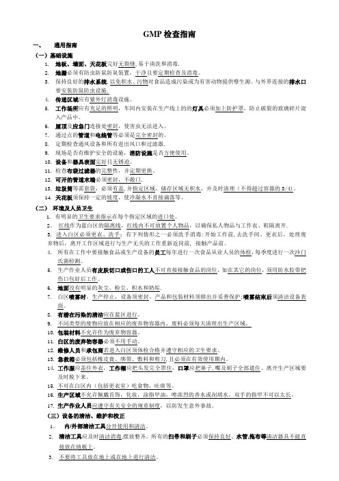GMP检查指南
