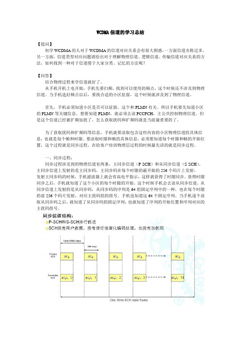 WCDMA信道的学习总结