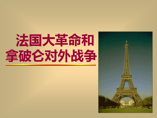 【历史课件】法国大革命和拿破仑对外战争