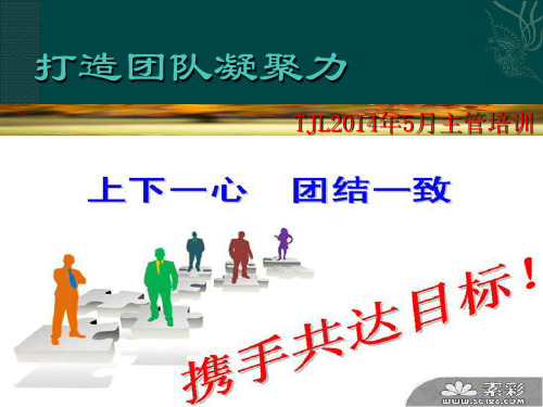 企业打造团队凝聚力培训课程(PPT 30页)