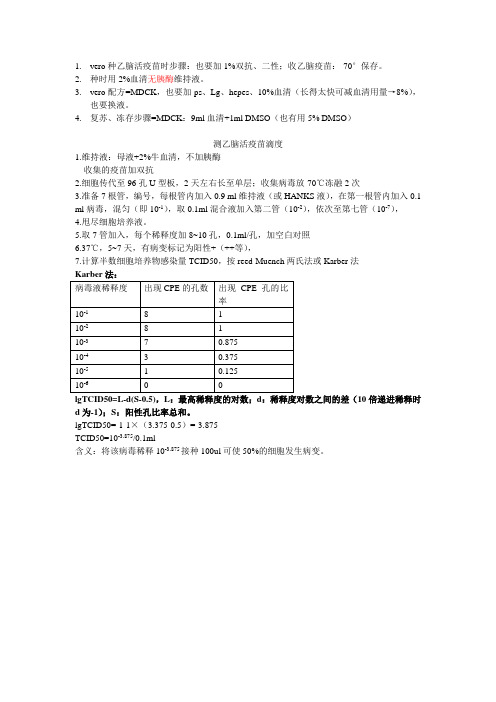 乙脑活疫苗步骤