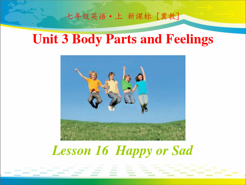 《Happy or Sad》Body Parts and Feelings PPT教学课件【优秀课件推荐】