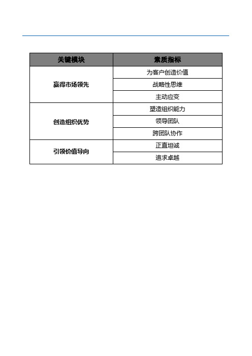 领导力素质模型案例(华润集团)