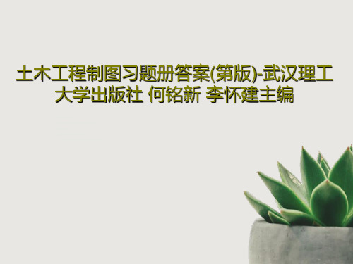 土木工程制图习题册答案(第版)-武汉理工大学出版社 何铭新 李怀建主编45页PPT