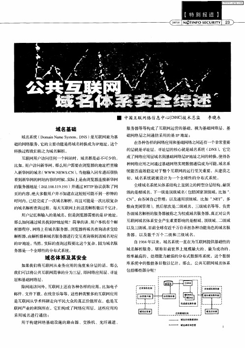 公共互联网域名体系安全综述