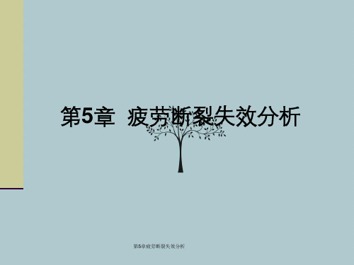 第5章疲劳断裂失效分析