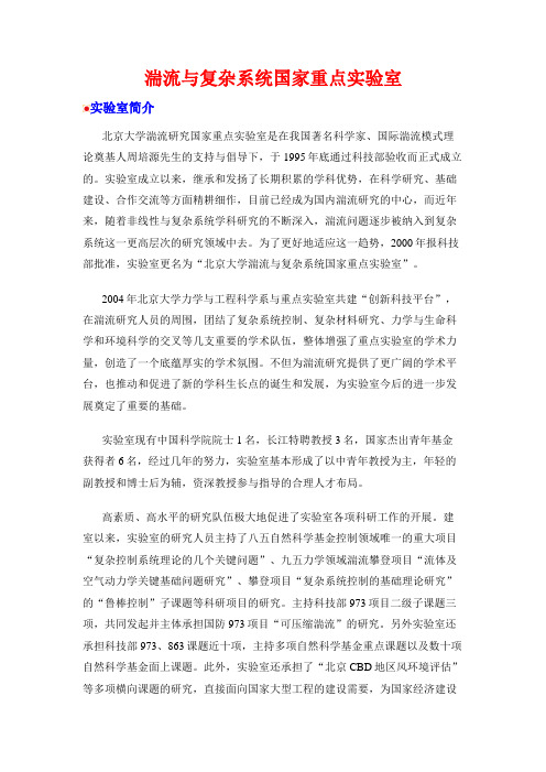 湍流与复杂系统国家重点实验室(北大)